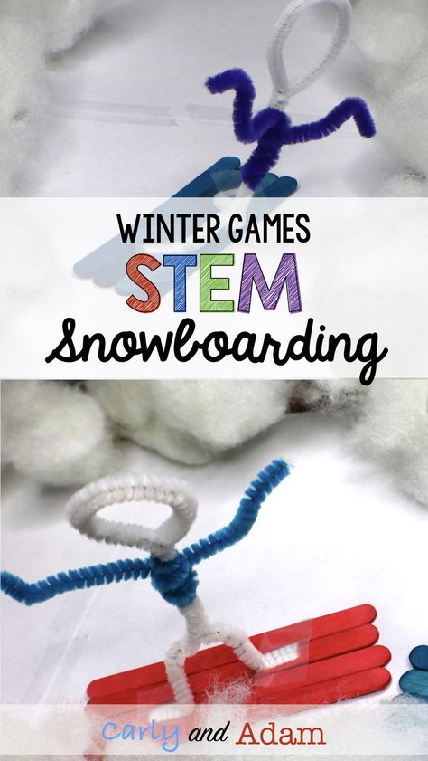 Stem Games, Winter Olympics Activities, Winter Stem Challenges, Stem Winter, Winter Stem Activities, Olympic Crafts, Olympics Activities, Olympic Theme, Steam Ideas