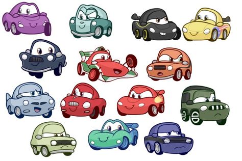 Disney Cars Art, Cars Drawing Disney, Disney Cars Drawing, Cute Lightning Mcqueen, Car Cartoon Drawing, Cars Cartoon Disney, Flash Mcqueen, Cars Cartoon, Cartoon Car Drawing