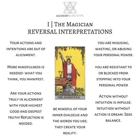 Magician Reversed, Nope Not Today, Major Arcana Cards, Tarot Tips, Personal Power, Major Arcana, Not Today, Not Bad, Witchy Things