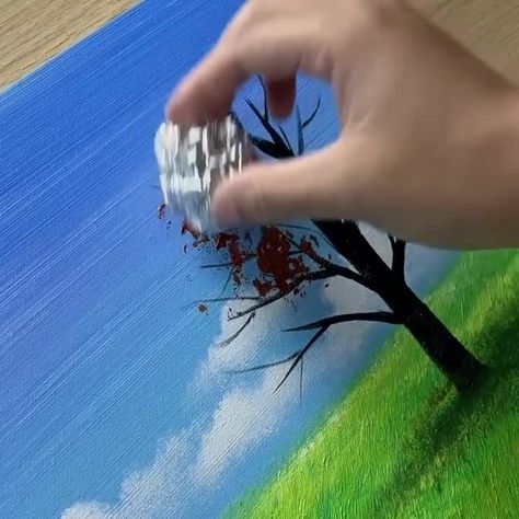 214K views · 7.2K reactions | Autumn Oak Tree Acrylic Painting | By Painting Skills | Facebook Oak Tree Painting, Tree Acrylic Painting, Tree Acrylic, Painting Skills, Acrylic Painting Techniques, Art Instructions, Beginner Painting, Oak Tree, Painting For Kids