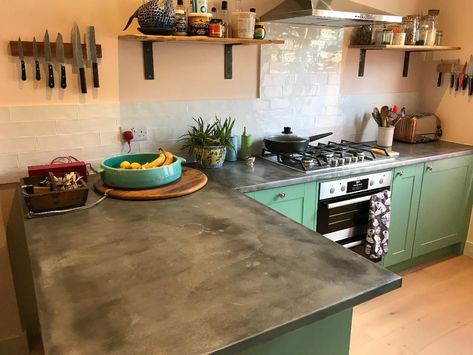 Bespoke zinc kitchen worktops Zinc Countertops Kitchen, Zinc Kitchen, Zinc Countertops, Flat Renovation, Kitchen Projects Design, Top Furniture, London Flat, Kitchen Extension, Kitchen Worktop