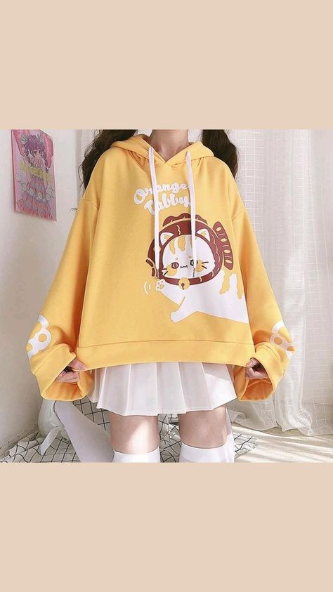 Kawaii Fashion Outfits, Cute Hoodie, Japanese Outfits, Really Cute Outfits, Kawaii Clothes, Korean Outfits, Kawaii Fashion, Japanese Fashion, Cute Casual Outfits