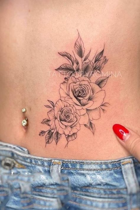 Stomach Tattoos Women, Ear Tattoo Ideas, Manicure Inspiration, Stomach Tattoos, Artistic Inspiration, Simplistic Tattoos, Creative Tattoos, Dreamcatcher Tattoo, Lotus Flower Tattoo