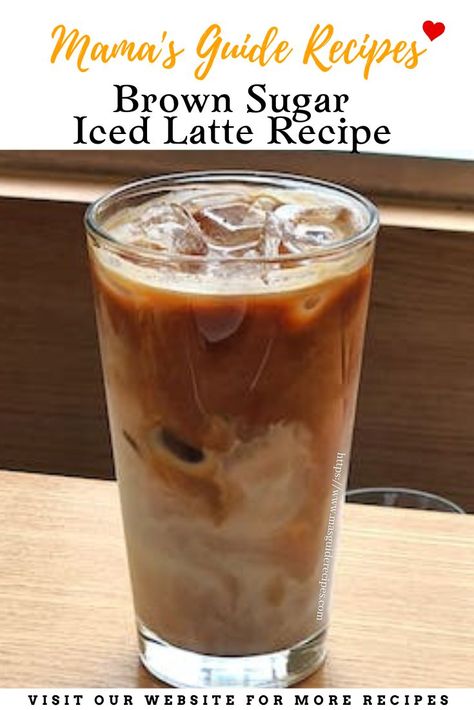 Brown Sugar Vanilla Iced Coffee, Brown Sugar Latte Recipe, Brown Sugar Coffee Recipe, Brown Sugar Iced Coffee, Brown Sugar Latte, Iced Macchiato Recipe, Instant Iced Coffee Recipe, Keurig Iced Coffee, Macchiato Recipe