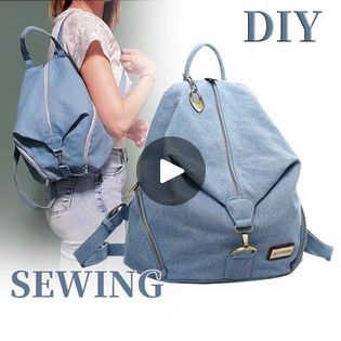 DIY fun challenge 👩‍🦰, backpack sewing template plus detailed tutorial, complete the work quickly 👍🌈 | By Hippo diyFacebook Diy Backpack Tutorial, Sewing Template, Backpack Sewing, Backpack Tutorial, Sewing Templates, Diy Backpack, Fun Challenges, Diy Sewing, Fun Diys