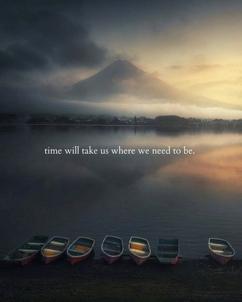 Time will take us where we need to be. Unforgettable Quotes, Cute Captions, Gain Knowledge, Profound Quotes, Empowering Words, Cool Captions, Sometimes I Wonder, Perspective On Life, Quotes On Instagram