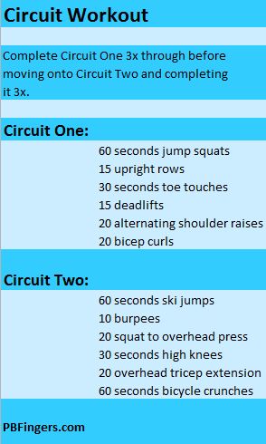 30 Minute Circuit Workout Circuit Workouts, Peanut Butter Fingers, Butter Fingers, Training Workouts, Fitness Fun, Fitness Ideas, Body Strength, Circuit Workout, Fitness Magazine