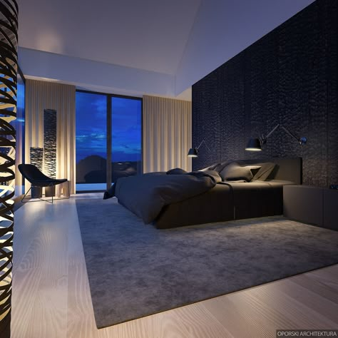 Black Bedroom Design, Modern Bedroom Interior, Luxury Bedroom Design, Luxury Bedroom Master, Modern Bedroom Design, Luxury Homes Dream Houses, Master Bedrooms Decor, Dream Rooms, Home Room Design