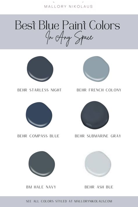 Behr Paint Colors Navy, Behr Blue Paint Colors Bedrooms, Behr Paint Colors Blue, Behr Blue Grey Paint Colors, Behr Blue Paint, Behr Blue Paint Colors, Behr Gray Paint, Behr Blue, Navy Blue Paint Colors