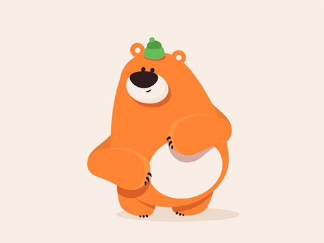 Dancing bear Birthday Animation Gif, 2d Animal Character Design, Birthday Motion Graphics, Animated Illustration Gif, Koala Character Design, Animation Gif Illustration, Cute Animation Gif, Dance Animation Gif, Character Animation Gif