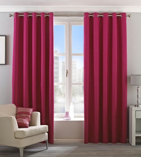 Eclipse Ready Made Blackout Eyelet Curtains - Pink Curtains Pink, Eclipse Design, Wide Curtains, Eyelet Curtains, Made To Measure Blinds, Window Types, The Eclipse, Pastel Pink Aesthetic, Curtain Poles