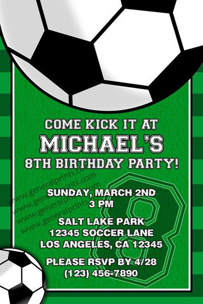 Soccer Invitation Football Birthday Party Invitations, Soccer Birthday Invitation, Soccer Birthday Party, Football Party Invitations, Football Birthday Invitations, Football Invitations, Soccer Birthday Parties, Sports Theme Birthday, Sports Birthday Party