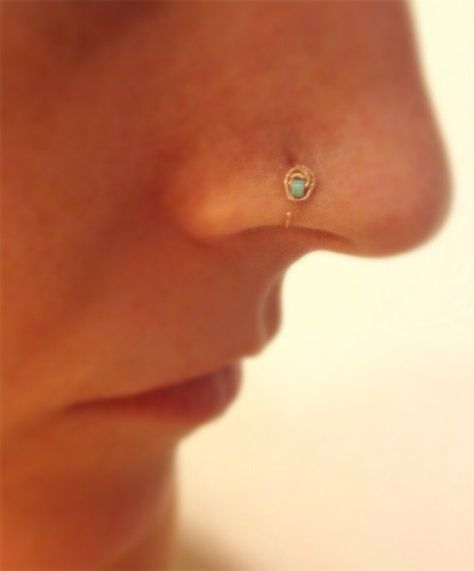 Turquoise & Rose Gold Nose Hoop via Etsy Rose Gold Nose Ring, Gold Nose Hoop, Gold Nose Rings, Piercing Ideas, Nose Hoop, Nose Rings, Nose Ring Stud, Ear Piercing, Shiny Things