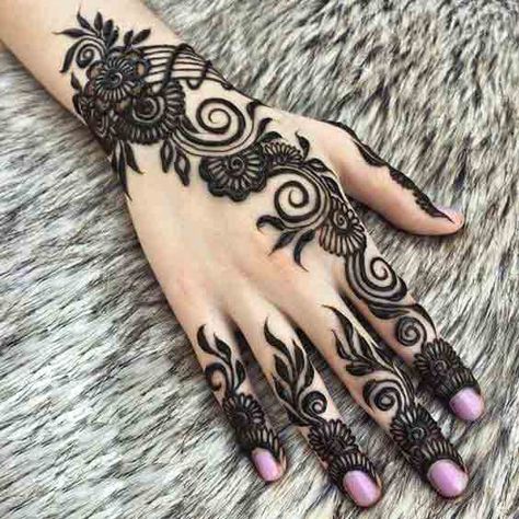 Latest thick Arabic mehndi designs for Eid Mehndi Designs Finger, New Henna Designs, Hand Mehendi, Eid Mehndi Designs, Mehndi Designs 2018, Henna Tattoo Designs Hand, Henna Art Designs, Bridal Henna Designs, Mehndi Design Pictures