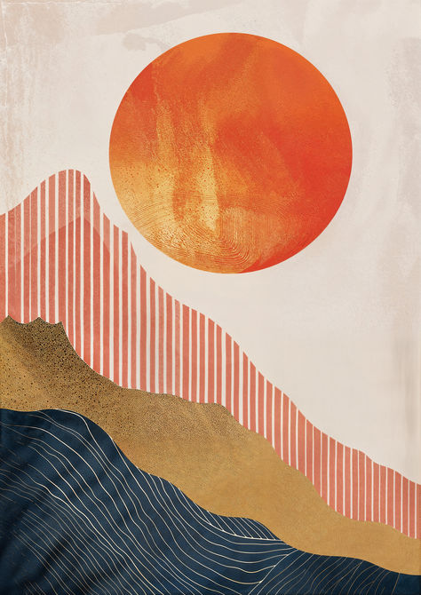 Behold the Sandy Eclipse, a striking visual tale of an eclipse over sandy dunes, captured in the fluidity of watercolor. Dunes Illustration, Watercolour Mountains, Poetry Book Design, Eclipses Art, Soap Art, Dune Art, Owl Art Print, Fireplace Art, Casual Couture