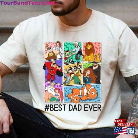 Disney Characters Dad Best Ever Father's Day Walt World Disneyland Trip Shirt Gift Ideas For Men Daddy T-Shirt Classic Check more at https://tourbandtees.com/product/disney-characters-dad-best-ever-father-s-day-walt-world-disneyland-trip-shirt-gift-ideas-for-men-daddy-t-shirt-classic/ Disneyland Shirts, Shirt Designs For Men, Disneyland Trip, T Shirt Printing, Travel Shirts, Gift Ideas For Men, Quality T Shirts, Top Trends, Cool T Shirts