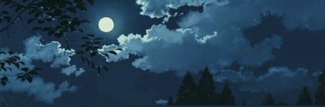 Ghost Banner Aesthetic, Blue Halloween Twitter Header, Genshin Aesthetic Header, Blue And Black Header Aesthetic, Spooky Banner Twitter, Blue Twitter Banner Aesthetic, Night Aesthetic Twitter Header, Clouds Aesthetic Banner, Discord Halloween Banner