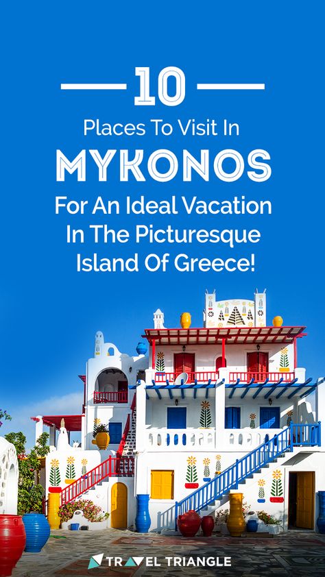 Explore the best places to visit in #Mykonos like that of Little Venice, #Island of Delos, Ano Mera, Elia Beach, and Matoyianni on your next #Greece holiday. Greece Places To Visit, Greece Tourism, Greece Mykonos, Greece Itinerary, Greece Trip, Cyclades Islands, Greece Holiday, Mediterranean Cruise, Mykonos Greece