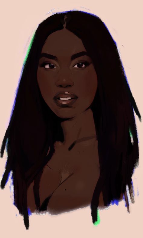 Black Faceclaims Female, Black Woman Character Design, Character Art Black, Faceclaims Female, Woman Character Design, Black Woman Artwork, Hair Sketch, Dark Skin Women, Dope Art