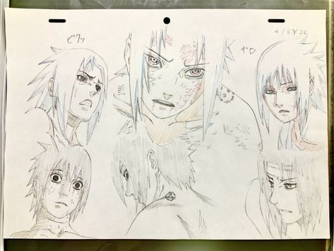 Grayscale Art, Sasuke Vs, Naruto Sketch Drawing, Naruto Sketch, Face Drawing Reference, Naruto Uzumaki Art, Model Sheet, Animation Artwork, Comic Style Art