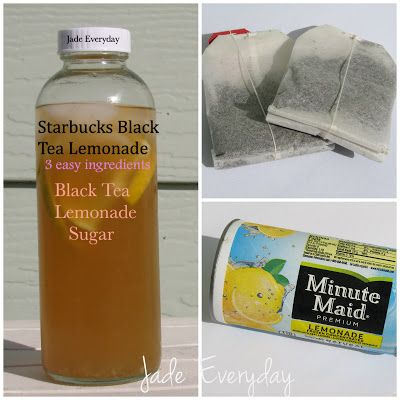 Starbucks Black Tea, Tea Lemonade Recipe, Green Tea Lemonade Recipe, Peach Green Tea Lemonade, Green Tea Lemonade, Cold Starbucks Drinks, Peach Green Tea, Starbucks Black, Caribou Coffee