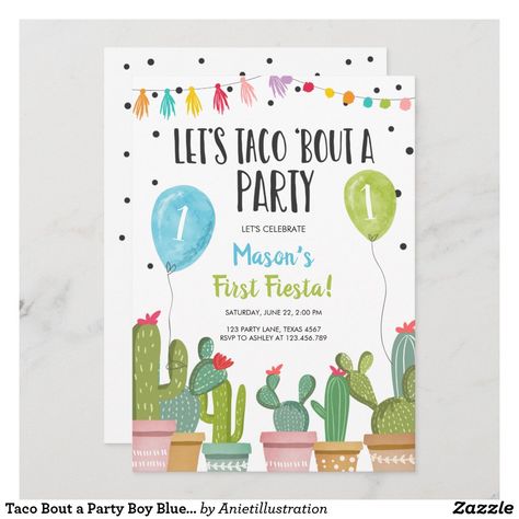 First Fiesta Birthday, Taco Bout A Party, First Fiesta, Fiesta Birthday Invitations, Fiesta Birthday Party, Party Boy, 1st Birthday Themes, Fiesta Theme, Girl Birthday Themes