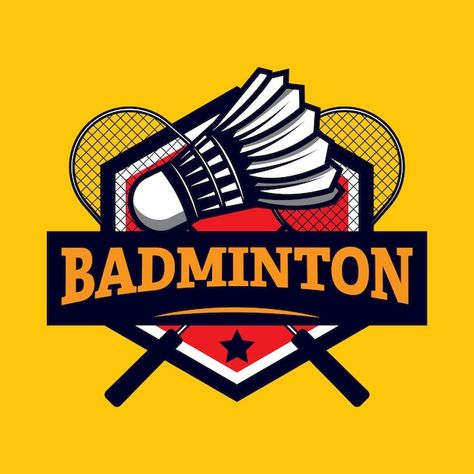 Badminton Logo Design Sports, Logo Badminton Design, Badminton Poster Design, Badminton Logo Design, Badminton Poster, Badminton Pictures, Summer Pattern Design, Badminton Art, Badminton Logo