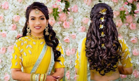 Hairdo For Round Face Wedding, Hairstyles For A Round Face, Best Bridal Hairstyles, Wedding Reception Hairstyles, Reception Hairstyles, Love Is In The Hair, Hair Style On Saree, Engagement Hairstyles, Bridal Hairdo