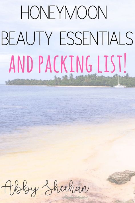 Beauty essentials to bring on your honeymoon, and packing reminders for beauty + style + miscellaneous! Honeymoon Beauty | Honeymoon Essentials | Honeymoon Packing List | Honeymoon Makeup | Honeymoon Outfits International Travel Packing, Honeymoon Album, Romantic Beach Getaways, Honeymoon Packing List, Honeymoon Packing, Honeymoon Essentials, Honeymoon Tips, Packing Essentials List, Honeymoon Vacations