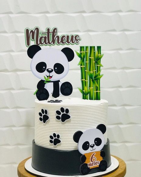 Arquivo topo de bolo Pandinha baby cute Bolo Do Panda, Panda Birthday Cake, Bolo Panda, Panda Theme, Panda Cake, Panda Bebe, 2 Birthday Cake, Baby Panda, Baby Cake