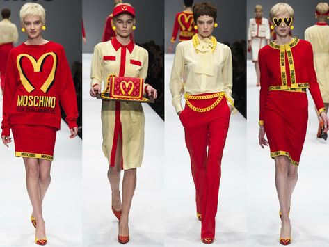 #moschino #mcdonald's #fashion #collection Moschino Fashion, Mass Culture, Runway Trends, African Design, Outfit Combinations, The Environment, Couture Collection, British Style, Moschino