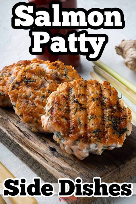 46 Best Side Dishes to Serve with Salmon Patties - Savoring The Good® Salmon Patty Side Dishes, Sides For Salmon Patties, Dill Tartar Sauce, What To Serve With Salmon, Cheesy Baked Potatoes, Creamy Cheese Grits, Side Dishes For Salmon, Wild Rice Pilaf, Roasted Eggplant Dip