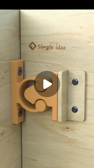 Simple idea on Instagram: "Closet, Cabinet, Wardrobe, Door Latch.
Note. This latch is inserted from the inside" Closet Cabinet, Cabinet Wardrobe, Wardrobe Door, Door Latch, Wardrobe, Closet, On Instagram, Quick Saves, Instagram