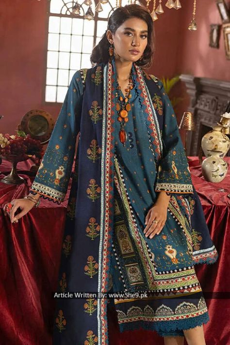 Winter Glamour, Asian Designers, Asim Jofa, Sana Safinaz, Gul Ahmed, Unstitched Suits, Pashmina Shawl, Asian Outfits, Winter 2023