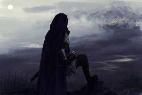 Watchmen by DancinFox, via deviantart Elf Rogue, Hawke Dragon Age, Half Elf, Grey Warden, Black Cloak, Yennefer Of Vengerberg, Throne Of Glass Series, Terry Pratchett, Fantasy Aesthetic