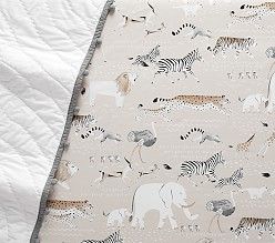 Baby Boy Nursery Bedding, Pottery Barn Baby, Boy Nursery Bedding, Crib Fitted Sheet, Baby Boy Nursery, Baby Sleep Problems, Safari Party, Safari Nursery, Fitted Crib Sheet