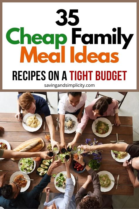 35 cheap and easy dinner recipes for those busy weeknight meals or when the budget is tight. Simple, easy, delicious family meal ideas. Cheap meals, simple family meals, large family recipes, budget dinner recipes and so much more. Pasta recipes, ramen recipes, slow cooker recipes. Simple, easy, cheap recipes that satisfy. Recipes Ramen, Busy Weeknight Meals, Family Meal Ideas, Recipes Budget, Budget Dinner, Budget Dinner Recipes, Easy Cheap Dinner Recipes, Cheap Family Meals, Quick Family Meals