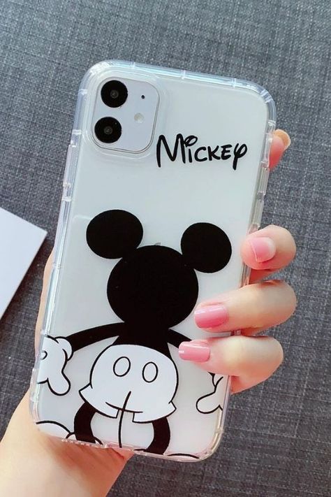 Mickey Mouse Phone, Artsy Phone Cases, Future Iphone, Phone Case Diy Paint, Cute Iphone Cases, Iphone 11 Cases, Disney Phone Cases, Mouse Cartoon, Iphone Obsession