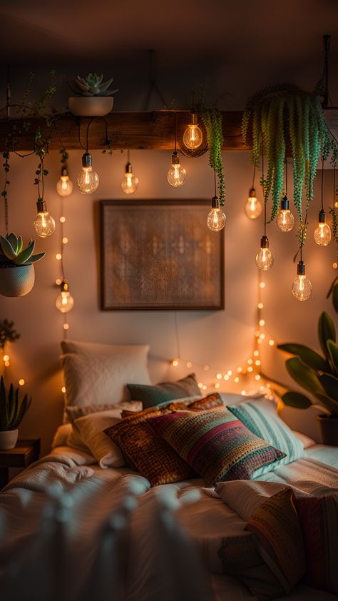 Hygge Bedroom, Bedroom Decor Inspiration, Warm Lighting, Teen Bedroom Decor, Cozy Vibes, Teen Room, Teen Bedroom, Soft Textures, Bedroom Ideas