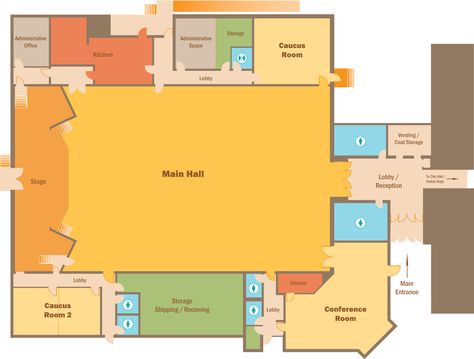 Convention Center Plan, Convention Center Floor Plan, Coat Storage, Rehoboth Beach, Main Entrance, Wedding Venue Ideas, Convention Center, Venue Ideas, Architecture Plan