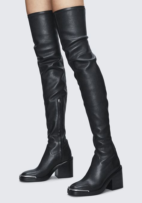 Vintage Thigh High Boots, Alexander Wang Boots, Aw 23, Alexander Wang Shoes, Ready To Wear Fashion, Footwear For Women, Walk This Way, Long Blonde Hair, Accessories Bags