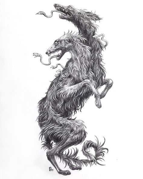 F&F Day 2 Wolf Illustration, Fish Artwork, Greyhound Art, Spooky Tattoos, Tattoo Style Drawings, Illustration Pen And Ink, Paleo Art, Ink Drawing Illustration, Art Challenge