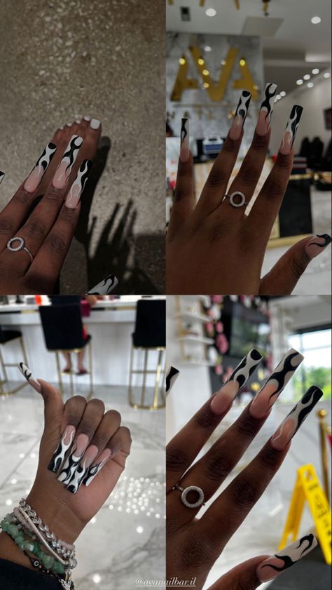 Derra Taylor Nails, Derra Taylor, Nail Jewelry, Long Acrylic Nails Coffin, Unique Acrylic Nails, Long Square Acrylic Nails, Acrylic Nails Coffin, Bling Acrylic Nails, Coffin Nails Designs