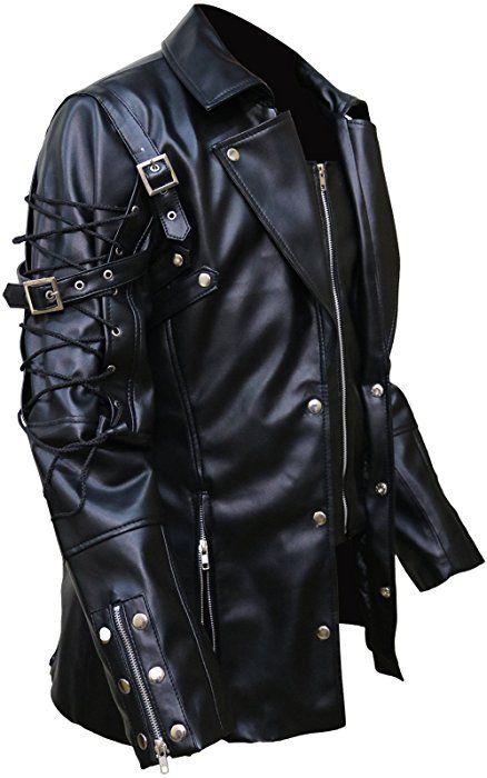 Punk Rave Poison Black Jacket Mens Faux Leather Goth Steampunk Military Coatt,L.: Amazon.ca: Clothing & Accessories Painted Gloves, Moda Medieval, Moda Steampunk, Jaket Denim, Steampunk Halloween, Maroon Jacket, Gothic Men, Maroon Leather, Military Coat