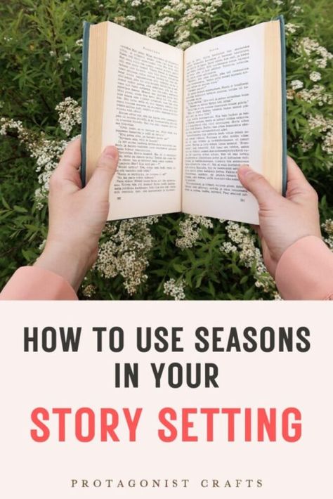 Describing places is an important part of writing novel settings. Read this guide for setting writing inspiration that includes all four seasons, so you’ll know how to write about winter and snow the right way and what kind of story conflicts summer and weather can bring you. Save this pin on your best beginner writer tips board and follow Protagonist Crafts for more novel writing inspiration. Setting Writing, Novel Writing Inspiration, Writing Novel, Story Settings, Writing Story, Writing Inspiration Tips, Writing School, Writer Tips, Aspiring Writer