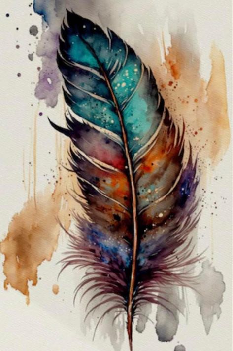 Feather Art Painting, Classy Crafts, Art Feathers, Painted Feathers, Book Sleeves, Watercolor Feather, Feather Painting, Feather Art, Feather Design