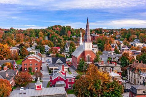 Top 50 Best Small Towns to Visit US | United States Vacation Destinations and Guides : TravelChannel.com | Travel Channel Montpelier Vermont, Fall Destinations, Silhouette Sport, Best Place To Live, Vermont Usa, Places To Live, Autumn Scenes, Travel Channel, Place To Live