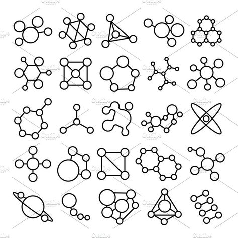 Molecules icons and symbols #Ad , #SPONSORED, #Molecule#white#chemistry#science Chemistry Tattoo, Science Symbols, Chemistry Art, Molecule Tattoo, Science Icons, Brain Logo, Element Symbols, Book Layout, Book Template