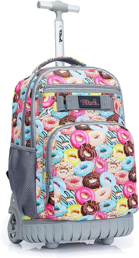 This is too cute!!! I wish I had rollers on my bag back in the day....thos books can get heavy! #commissionsearned Carryon Suitcase, Roller Backpacks, Best Laptop Backpack, School Rucksack, Waterproof Laptop Backpack, Rolling Backpack, Backpack With Wheels, Rucksack Bag, Backpack Waterproof