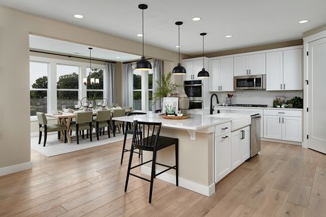 Accommodating dining nook | Yorktown model home | Puyallup, Washington | Richmond American Homes Puyallup Washington, Dining Room Nook, Florida Kitchen, Richmond American Homes, Homes Ideas, Dream Kitchens, Model Home, Dining Nook, Dining Room Inspiration